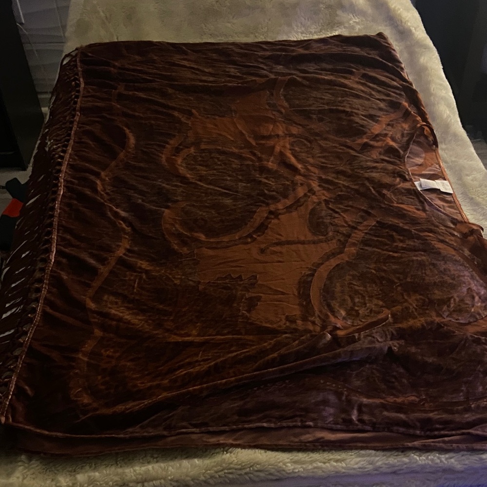 Chico's Rich Brown Velvet Tunic